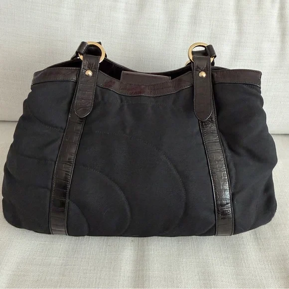 Montblanc Starisma Vintage Tote Made in Italy Black Luxury Bag - Picture 5 of 16